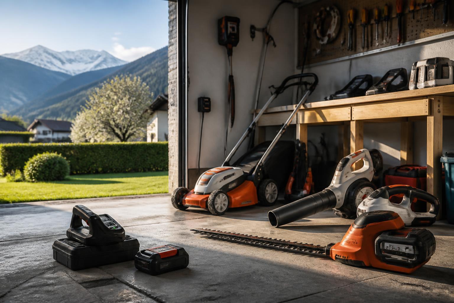 Wenn die Garage zum Stromspeicher wird: Brandrisiken durch Gartengeräte-Akkus im Raum Österreich